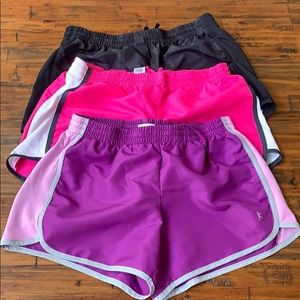 Lot of 3 women’s running/gym shorts